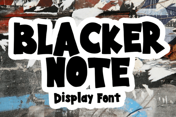 Blacker Note: Elevating Design with Bold 90s Graffiti Typography