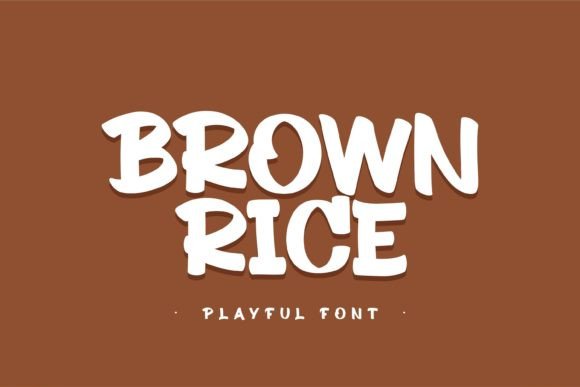 Brown Rice: A Playful Display Font for Joyful Designs