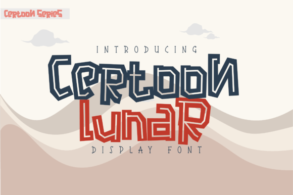 Certoon Lunar: A Playful Skeletal Display Font