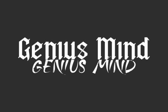 Genius Mind: Evaluating the Gothic Display and Horror Brush Font Duo for Creative Projects