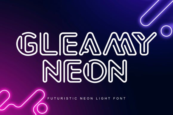 Gleamy Neon: Elevating Modern Design with Futuristic Typography