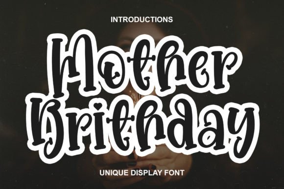 Mother Brithday: Whimsical Swashes for Festive Design