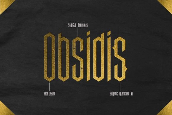 Obsidis: Bold Blackletter for Modern Design