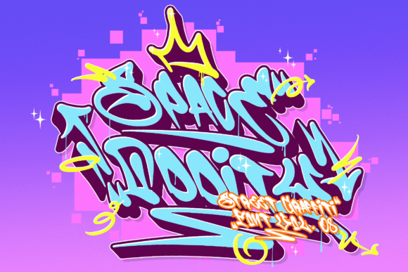 Space Oddity: Urban Graffiti Font