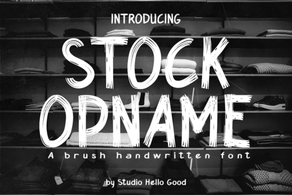 Stock Opname: Authentic Brush Lettering for Modern Brands