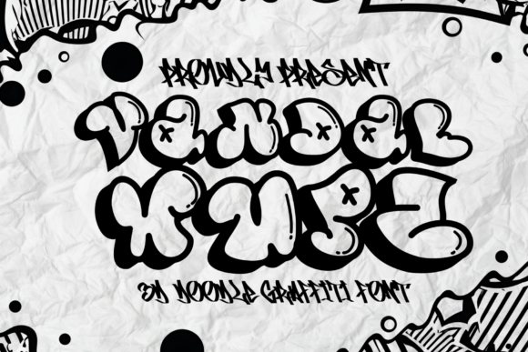 Vandal Wupz: Bold Graffiti Font for Urban Design