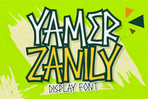 Yamer Zanily: The Playful Display Font for Spooky and Cheerful Designs